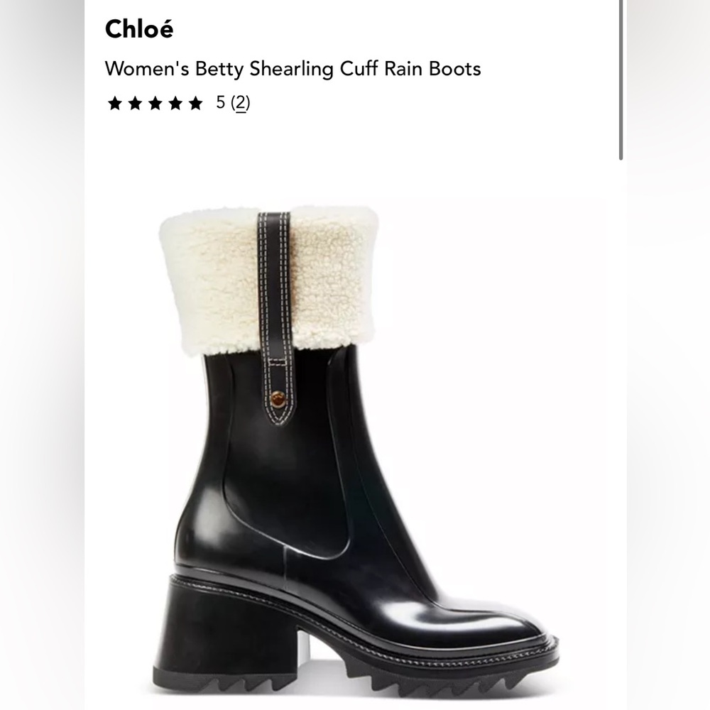 Chloe Betty shearling boot